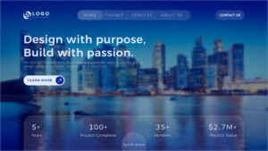 Premium Modern Agency Landing Page Template – Minimalist & Professional