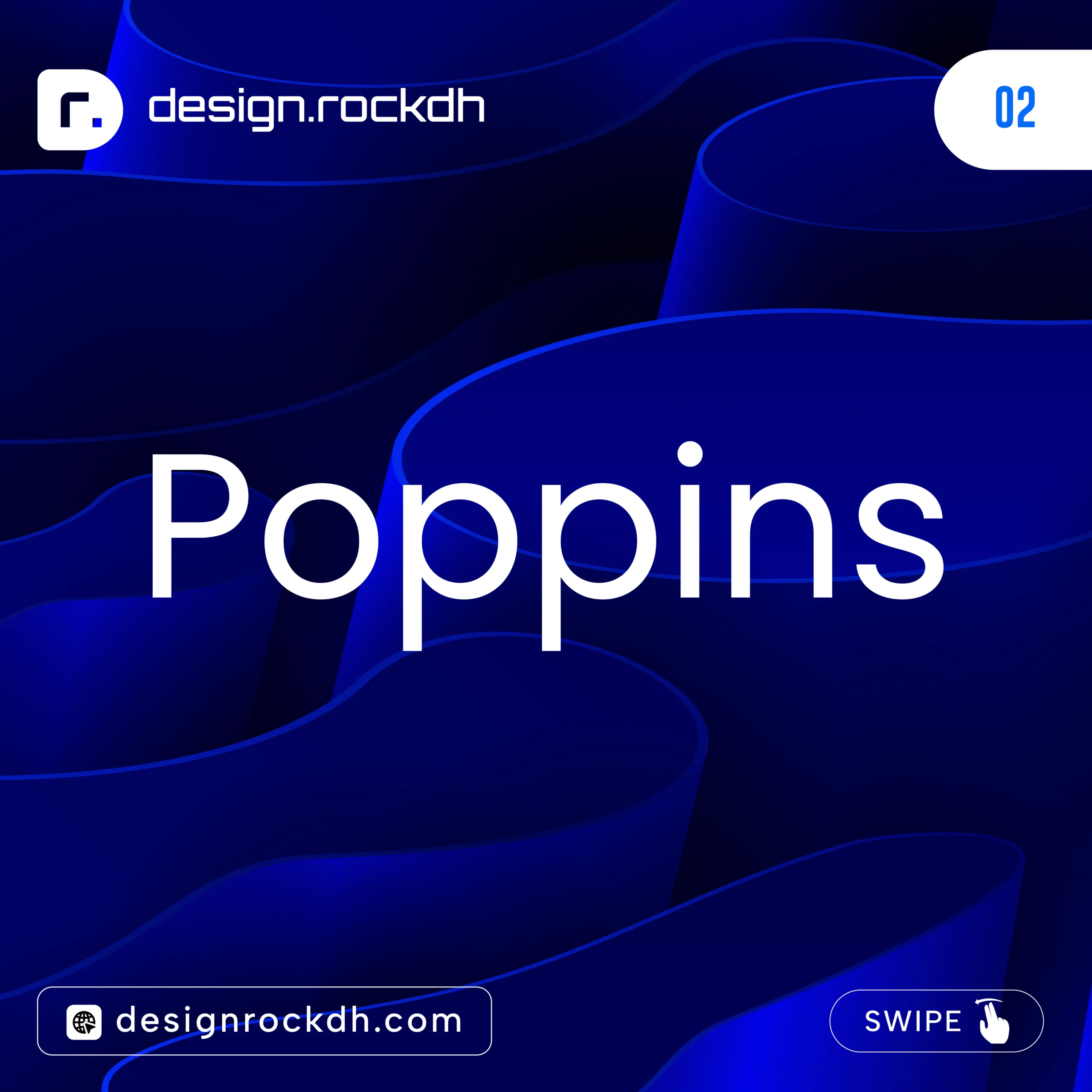 Poppins font for branding and logo design