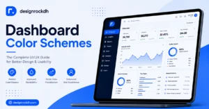 Dashboard color schemes and UI/UX color palette guide for SaaS data visualization