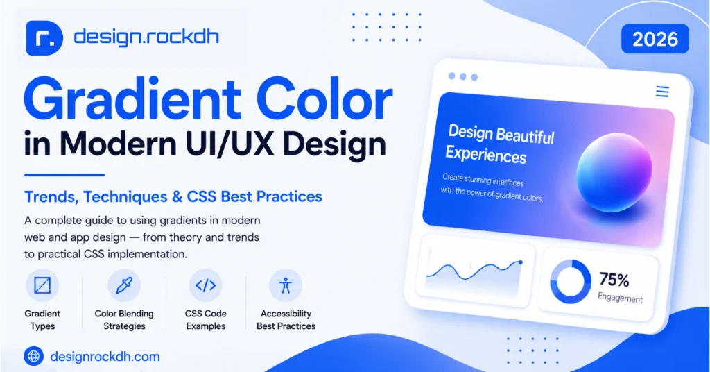 Gradient color in modern UI/UX design guide