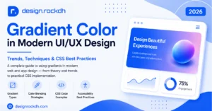Gradient color in modern UI/UX design guide