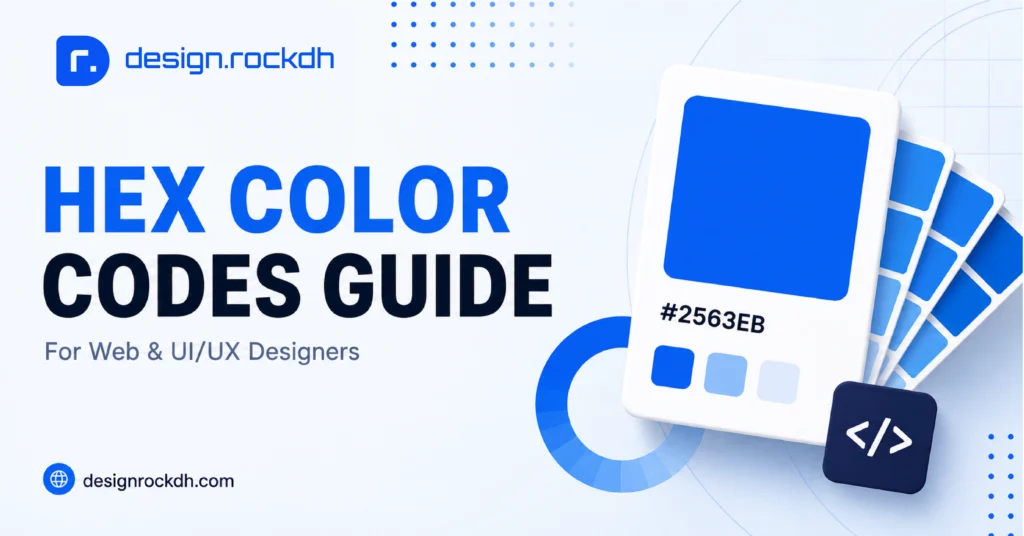 HEX color codes guide for web and UI/UX designers