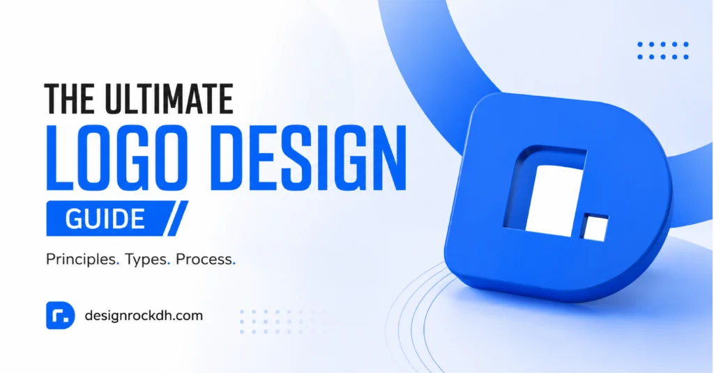 The Ultimate Logo Design Guide covering logo principles, types, and professional design process